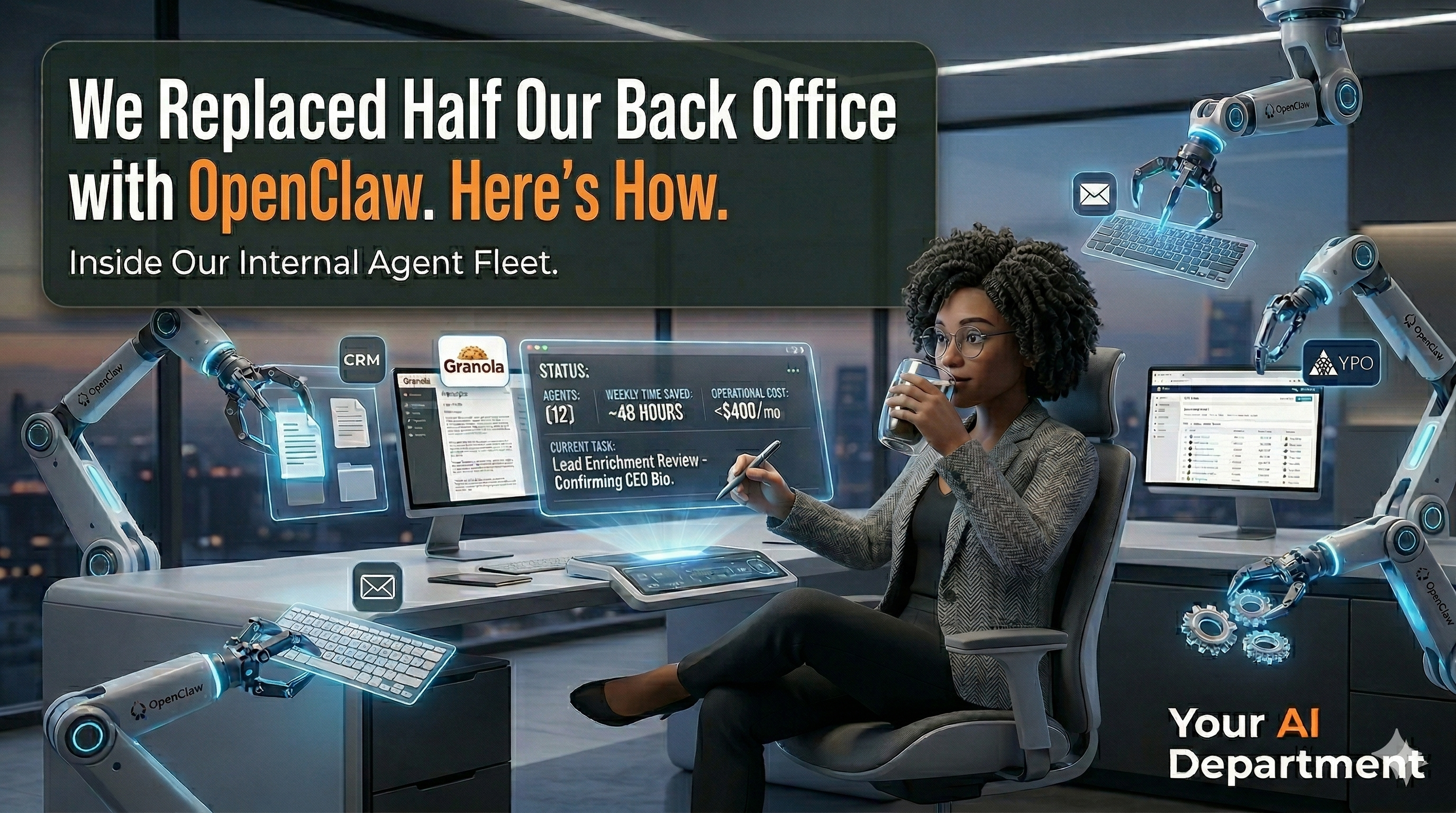 We Replaced Half Our Back Office with OpenClaw. Here's How.